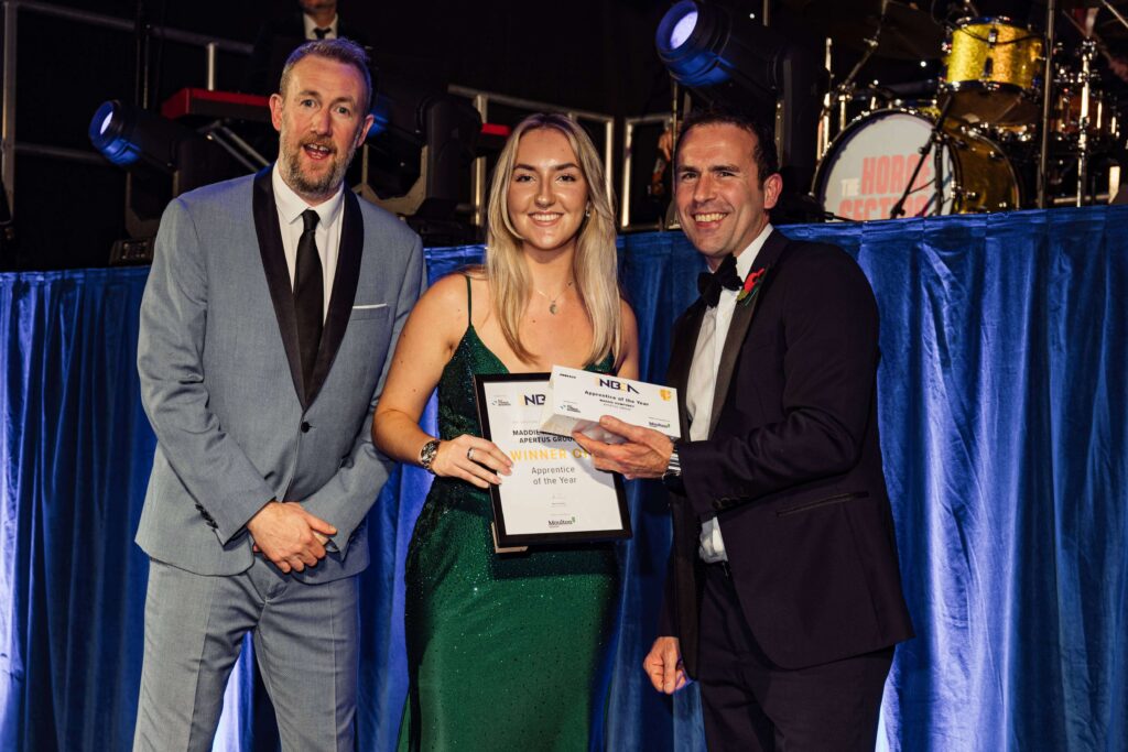 Maddie receives Apprentice of the Year Award